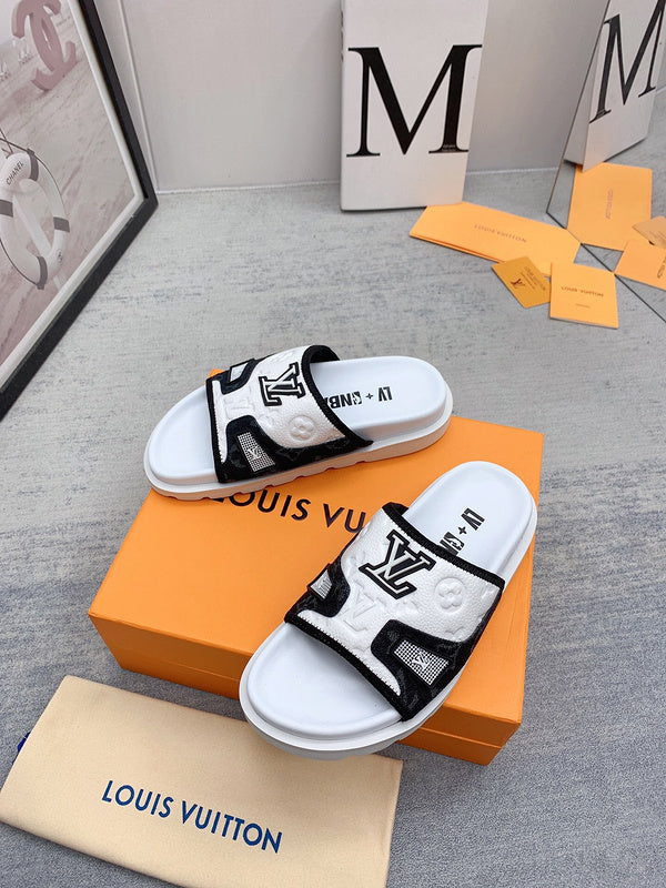 Louis Vuitton Nude Pointed-Toe Flats - Sole Detail View