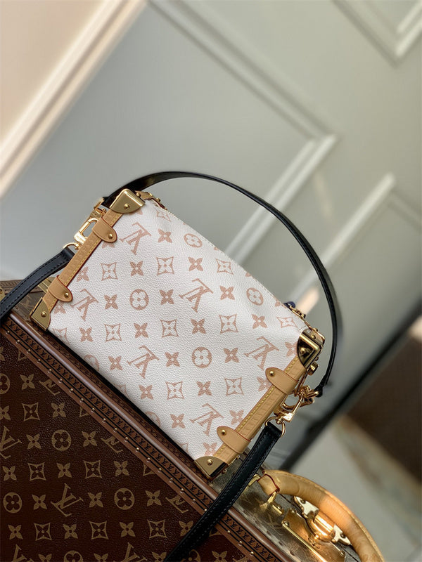  Signature handbag carried on shoulder