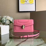 Polished Faux Leather Handbag - Polished Finish | Women's Luxury Handbag #1682 - front view (image 1) of designer-inspired handbag