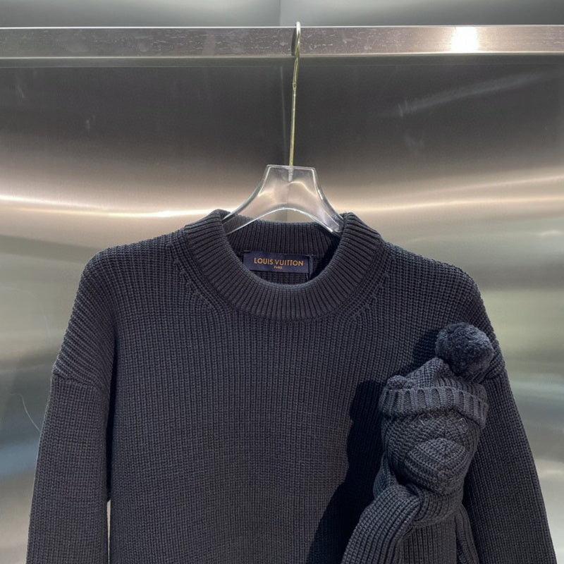 Back view of Louis Vuitton luxury clothing with everyday silhouette