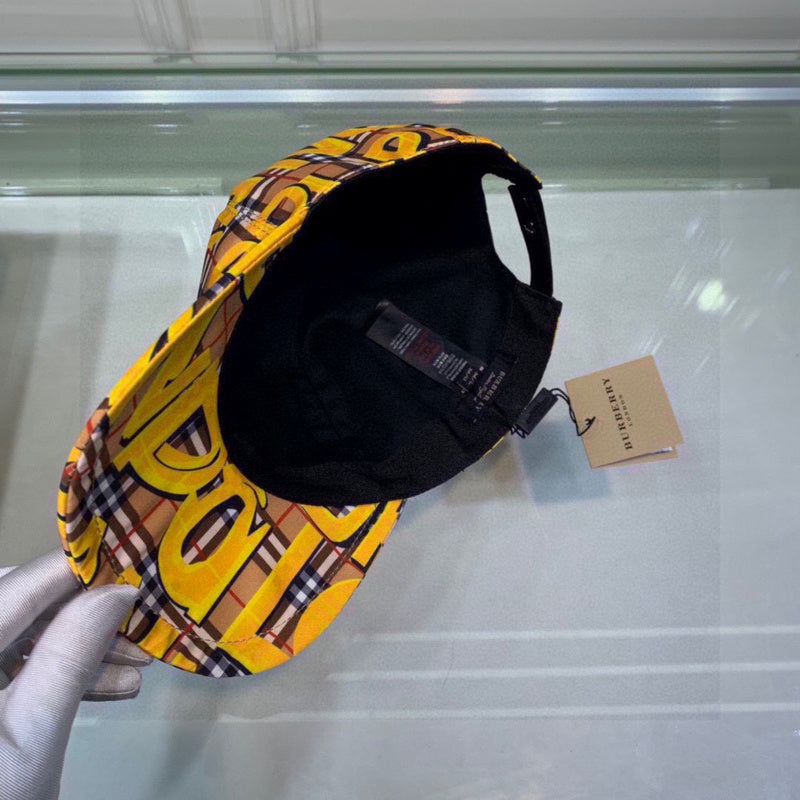 Front view of Burberry unisex cap
