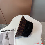 Close-up detail view of Louis Vuitton unisex cap