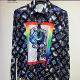 Front view of Louis Vuitton cotton t-shirt with signature branding