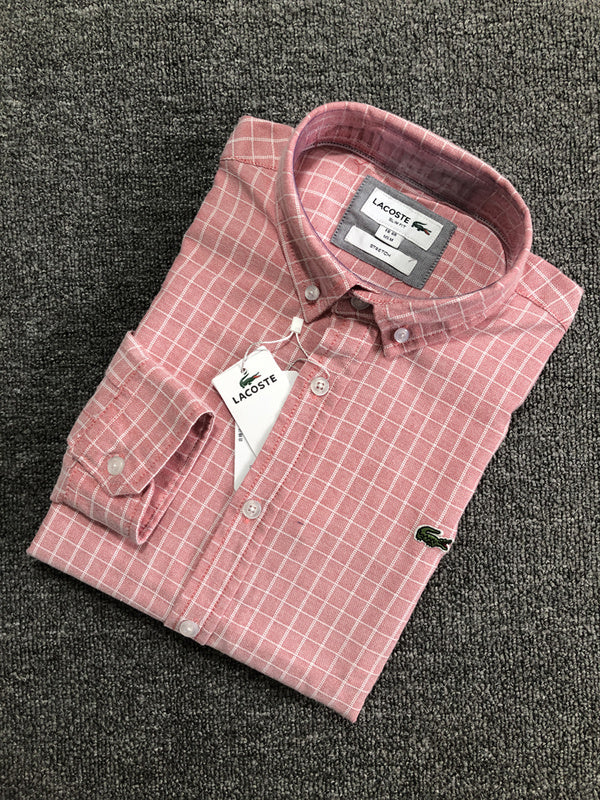 Back view of Lacoste luxury clothing with logo-detail design