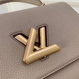 Back view of statement everyday-luxe women's handbag – women's designer-style accessory