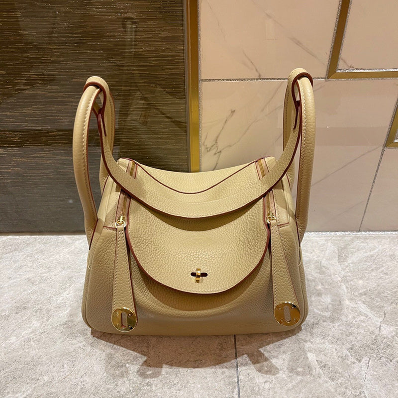 Close-up detail of polished bag design