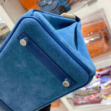 Side view of statement structured handbag