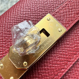 Side view of everyday-ready structured handbag