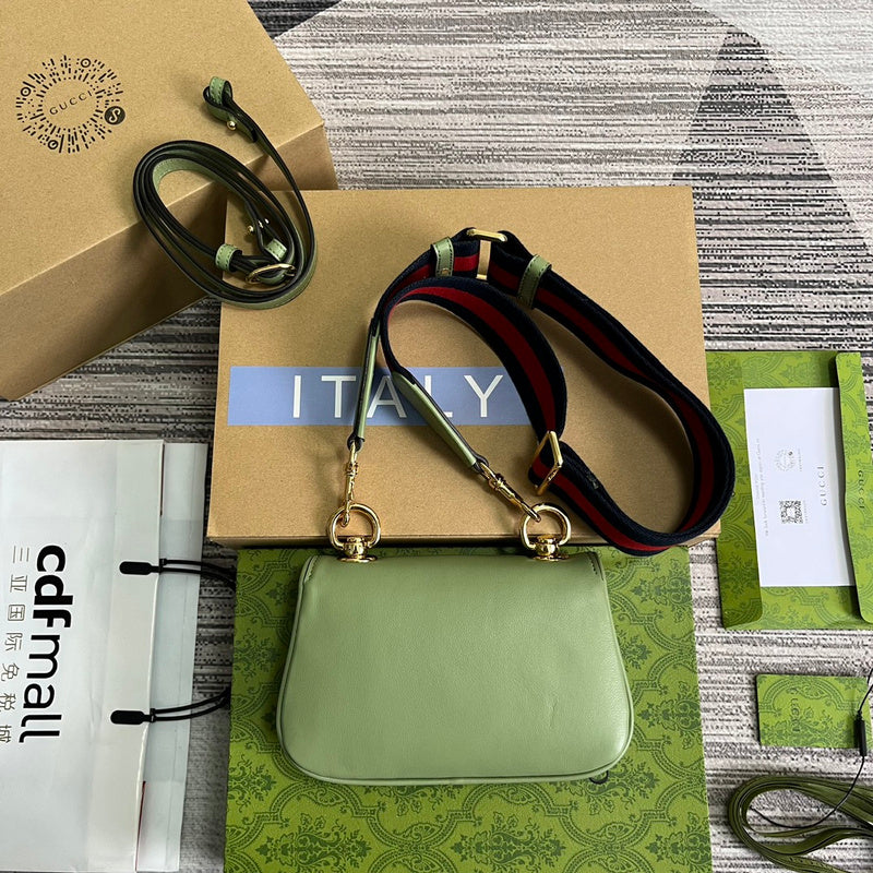 Front view of statement sleek women's handbag – women's statement bag