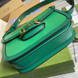 Back view of chic signature women's handbag – women's statement bag