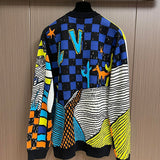 Side profile of Louis Vuitton luxury clothing with logo-detail design