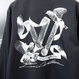 Front view of Louis Vuitton luxury clothing with relaxed-fit cut