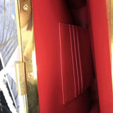 Handle and strap detail of premium classic women's handbag – women's premium purse