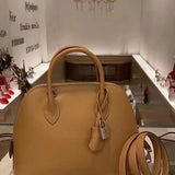 Close-up detail of statement bag design