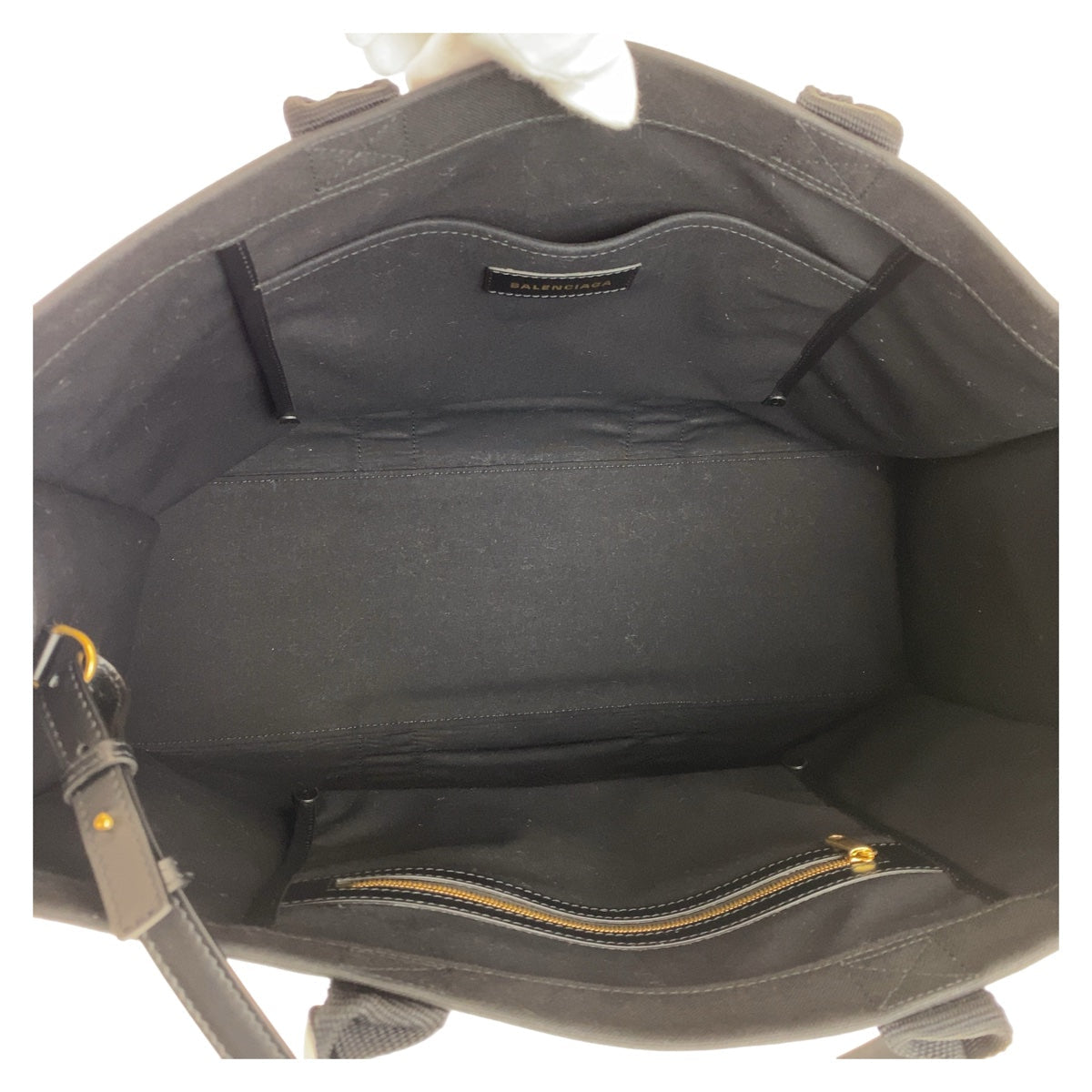 Balenciaga designer tote bag leather closeup detail
