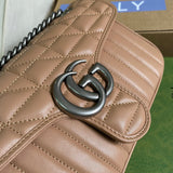 Back view of modern refined women's handbag – women's everyday handbag