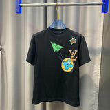 Side profile of Louis Vuitton cotton t-shirt with tailored silhouette