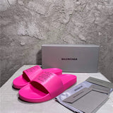 Balenciaga Nude Ankle Strap Sandals - Side Profile View