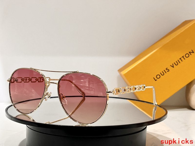 Side view of Louis Vuitton unisex sunglasses