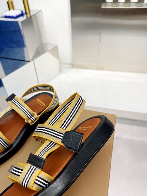 Burberry White Chunky Platform Sneakers - Lifestyle Styling Shot