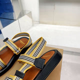 Burberry White Chunky Platform Sneakers - Lifestyle Styling Shot