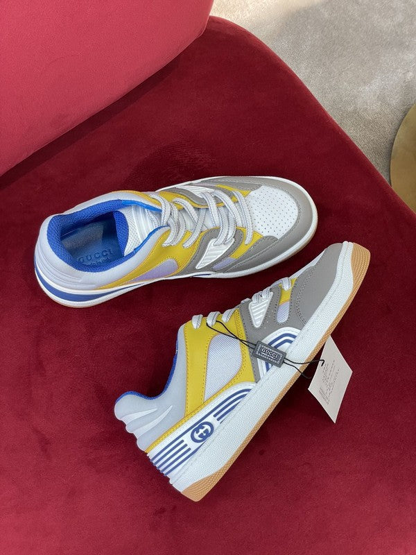 Gucci bold contrast luxury sneakers view 5 sleek tonal finish