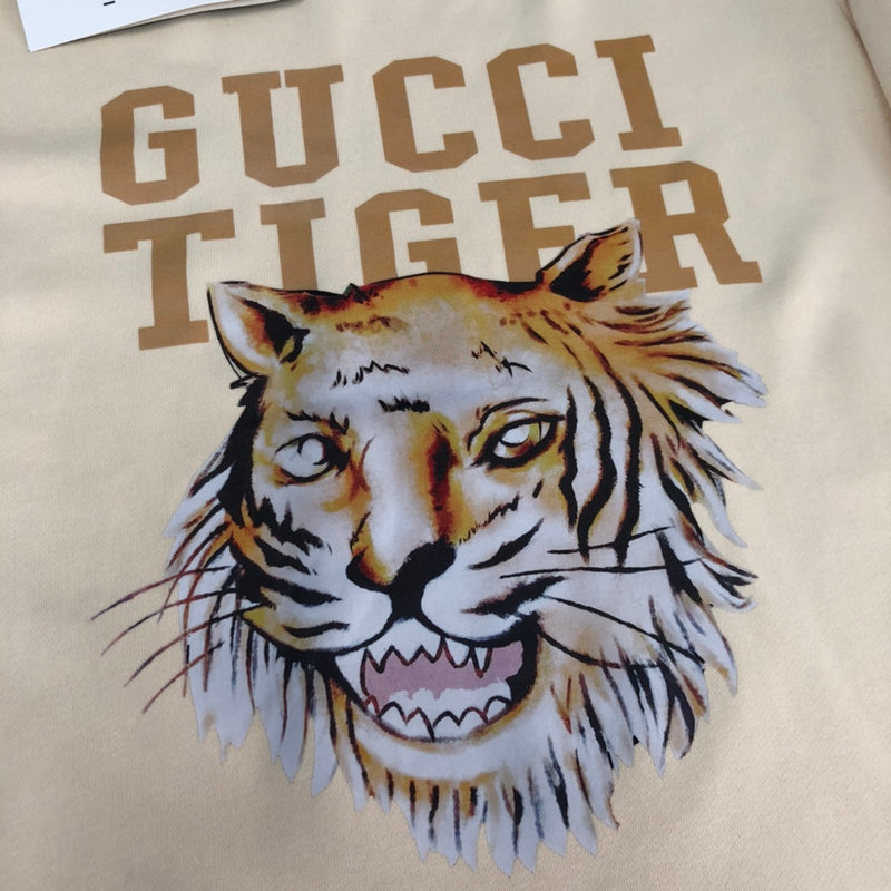 Full styled look of Gucci luxury clothing with relaxed-fit cut