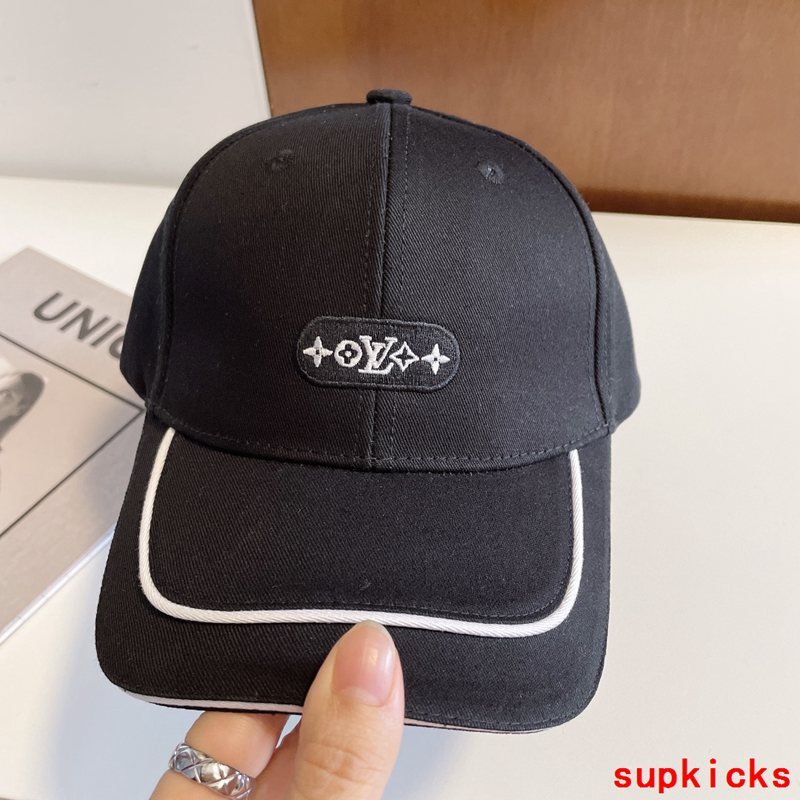 Close-up detail view of Louis Vuitton unisex cap