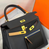 Statement handbag styled for everyday wear