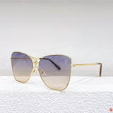 Close-up detail view of Louis Vuitton unisex sunglasses