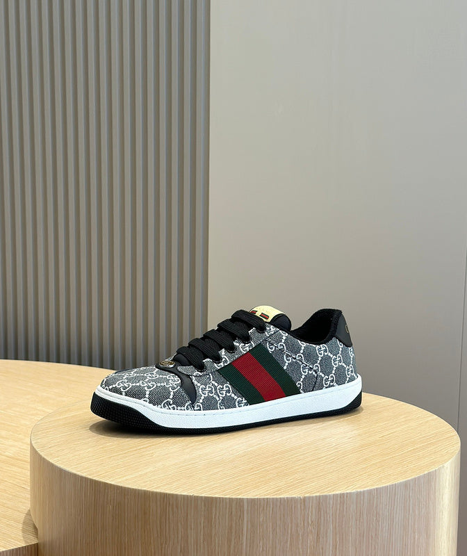 Gucci sneakers detailed view showing premium designer craftsmanship