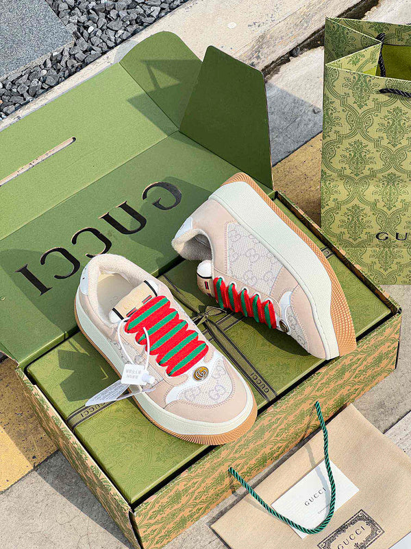 Gucci two-tone luxury sneakers view 7 streetwear statement look