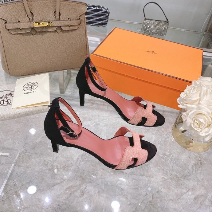Hermès White Chunky Platform Sneakers - Full Silhouette View