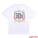 Front view of Rhude luxury clothing with everyday silhouette