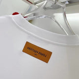Side profile of Louis Vuitton luxury clothing with runway-inspired design