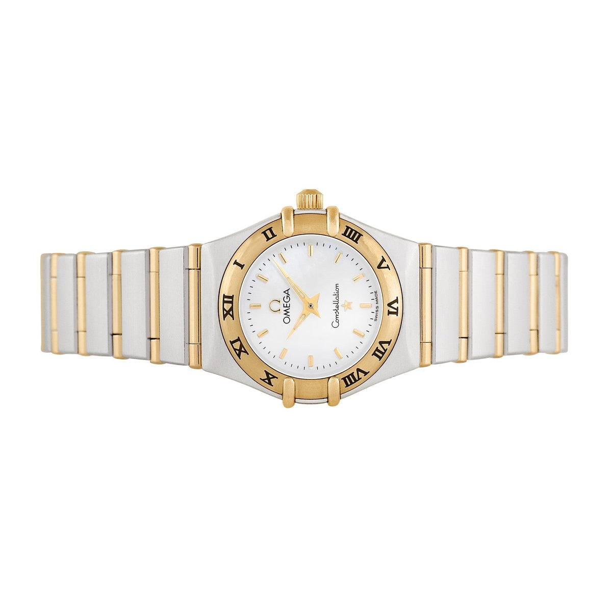 Front view of Omega women's watch