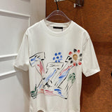 Full styled look of Louis Vuitton cotton t-shirt with relaxed-fit cut