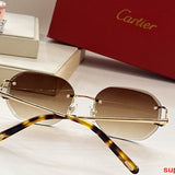 Close-up detail view of Cartier unisex sunglasses
