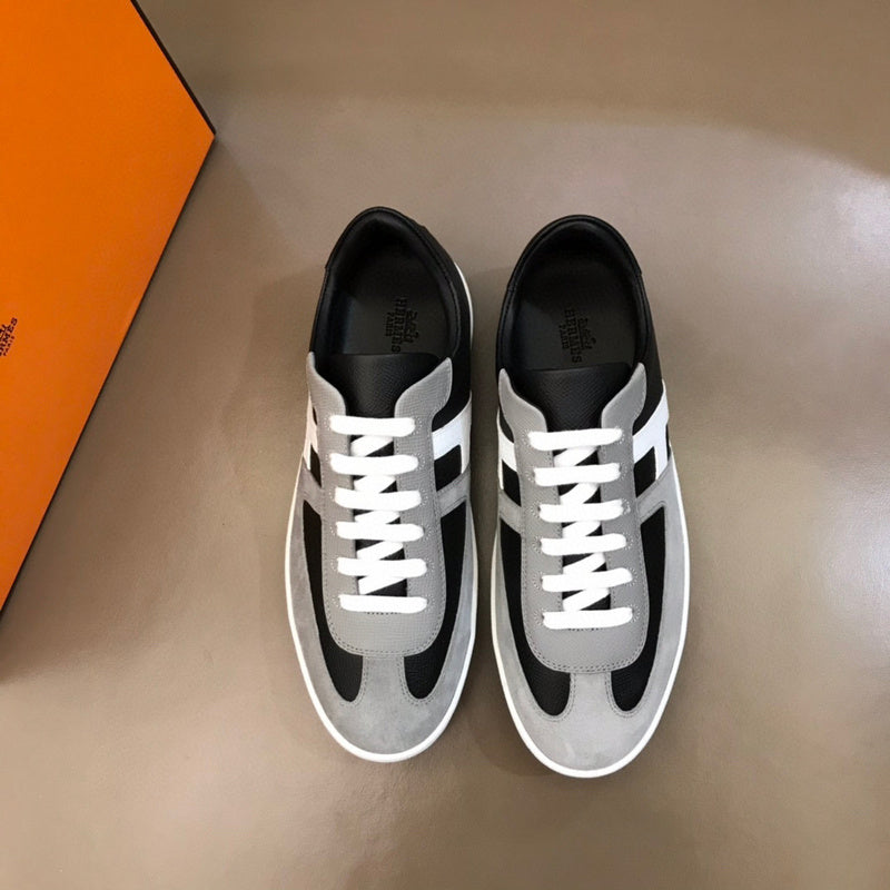 Hermes shoes Style 115 - front view, statement logo accent