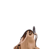 Close-up of Leather bags hardware and fine stitching
