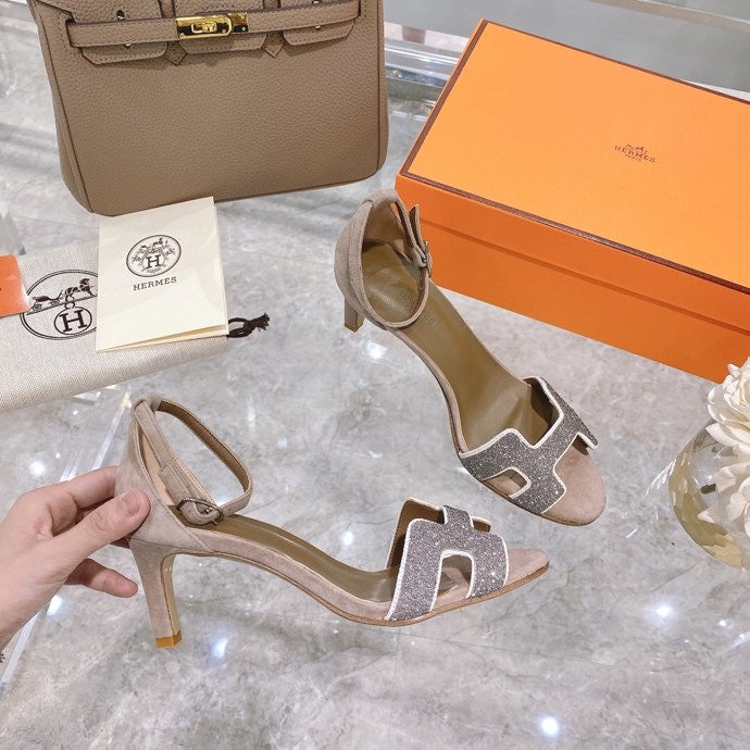 Hermès White Chunky Platform Sneakers - Lifestyle Styling Shot