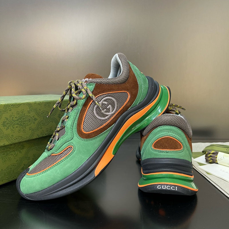 Gucci two-tone luxury sneakers view 4 streetwear statement look