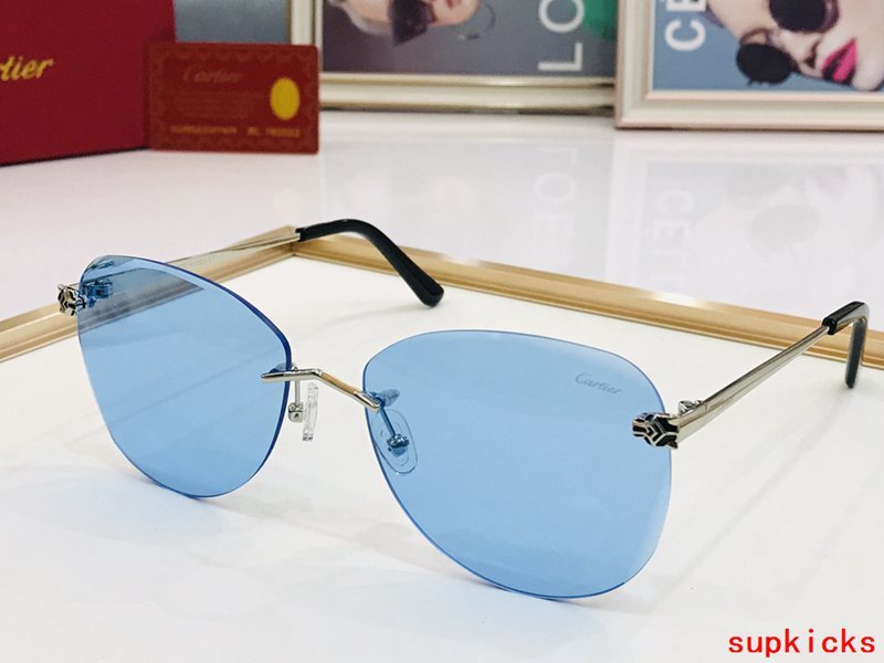 Angled view of Cartier unisex sunglasses