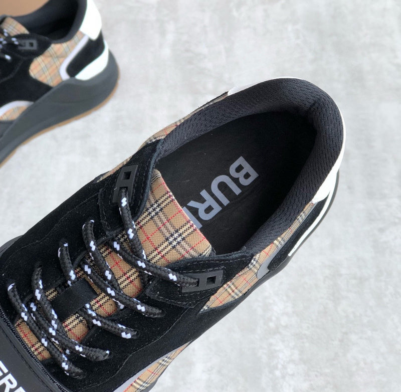 Burberry shoes Style 340 - close-up of statement logo accent