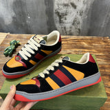 Gucci muted earth tones luxury sneakers view 7 retro runner design