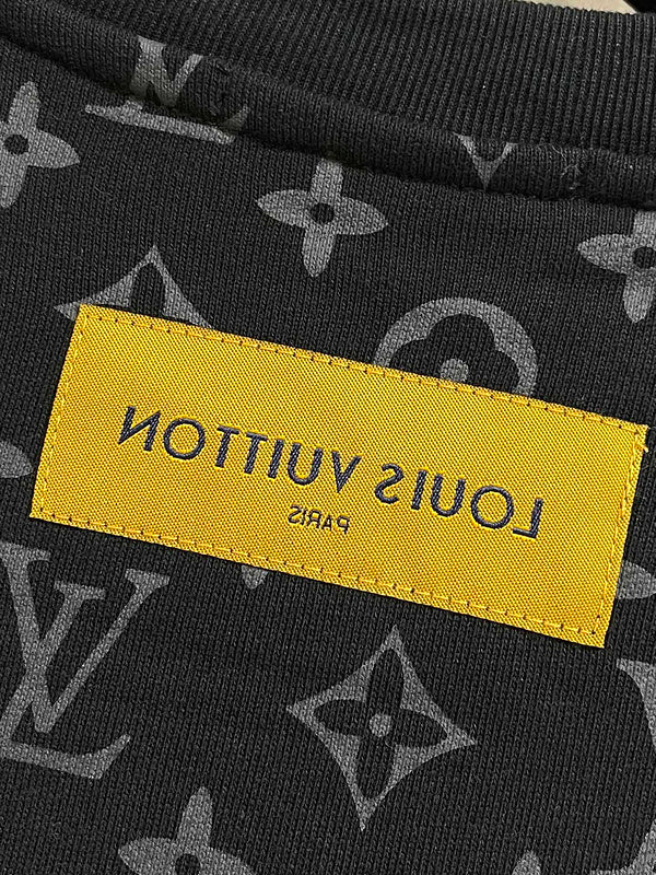 Side profile of Louis Vuitton luxury clothing with relaxed-fit cut