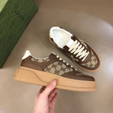 Gucci clean off-white luxury sneakers view 5 chunky sole construction