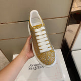 Alexander McQueen Burgundy High-Top Sneakers - Front View