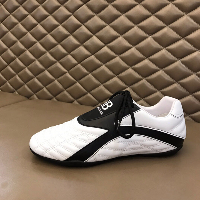 Balenciaga Tan Slip-On Sneakers - Heel Detail View