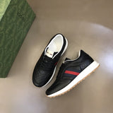 Gucci muted earth tones luxury sneakers view 9 retro runner design